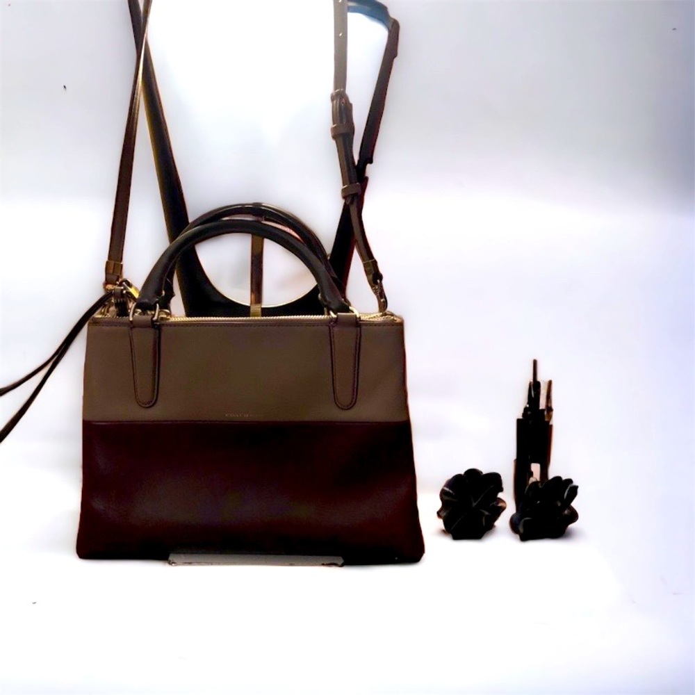 NWT Coach Elegant Two Tone Crossbody & Satchel Bag
